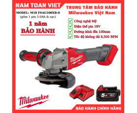 Máy Mài Pin Milwaukee M18 FSAG100XB-0 (gồm 1 pin 5.0Ah & sạc)