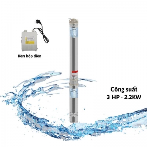 Máy Bơm Nước Hỏa Tiễn Osaka 4SDM8/17 Công Suất 3Hp Kèm Hộp Điện