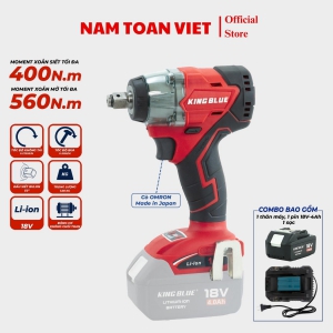 Máy siết bulong KINGBLUE KM18SD (1 Pin 4.0 Ah & Sạc)