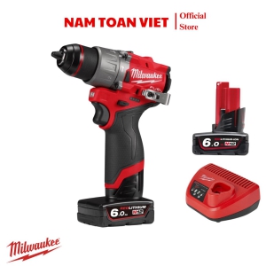 Máy khoan pin Milwaukee M12 FPD2 0X (gồm 2 pin 6.0Ah & sạc)