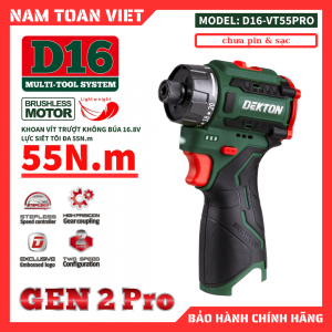 Máy Bắn Vít Dekton D16-VT55PRO (Chưa Pin & Sạc)