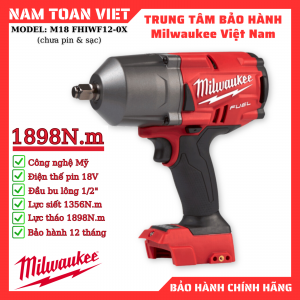 Máy Siết Bulong Milwaukee M18-FHIWF12 (Chưa Pin & Sạc)