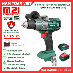 Máy Khoan Động Lực Dekton M21-ID13120PLUS (Gồm 1 Pin 4.0Ah Plus + Sạc)