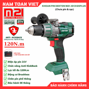Máy Khoan Động Lực Dekton M21-ID13120PLUS (Chưa Pin & Sạc)