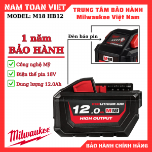 Pin Milwaukee M18HB12 loại pin 18V 12Ah