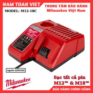Sạc Milwaukee M12-18C sạc pin 12-18V