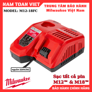 Sạc Milwaukee M12-18FC sạc pin 12-18V
