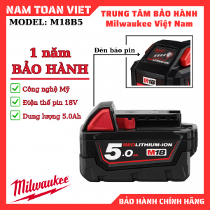 Pin Milwaukee M18B5 loại pin 18V 5.0Ah