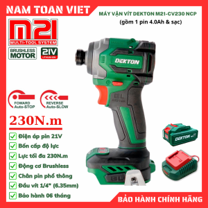 Máy Bắn Vít Dekton M21-CV230NCP (Gồm 1 Pin 4.0Ah + Sạc)
