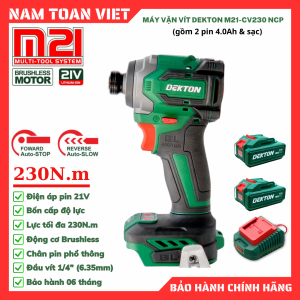 Máy Bắn Vít Dekton M21-CV230NCP (Gồm 2 Pin 4.0Ah + Sạc)