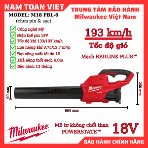 Máy thổi bụi Milwaukee M18 FBL (Chưa Pin & Sạc)