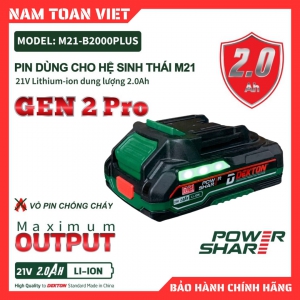 Pin 21V 2.0Ah  Dekton M21-B2000PLUS