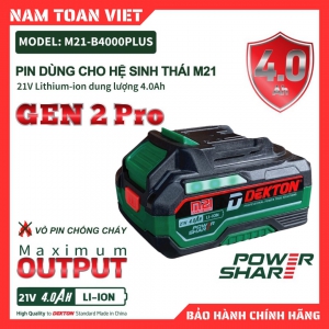Pin 21V 4.0Ah  Dekton M21-B4000PLUS 