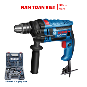 Máy khoan Bosch GSB 13RE (set vali 100 phụ kiện)