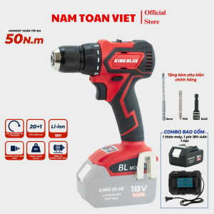 Máy khoan pin Kingblue KM18QB (1 Pin 4.0Ah & Sạc)