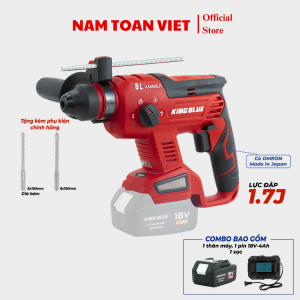 Máy khoan đục dùng pin Kingblue KM18QF (1 Pin 4.0Ah & Sạc)