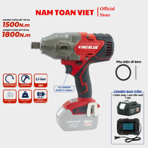 Máy siết bulong KINGBLUE KM18S34 (1 Pin 4.0 Ah & Sạc)