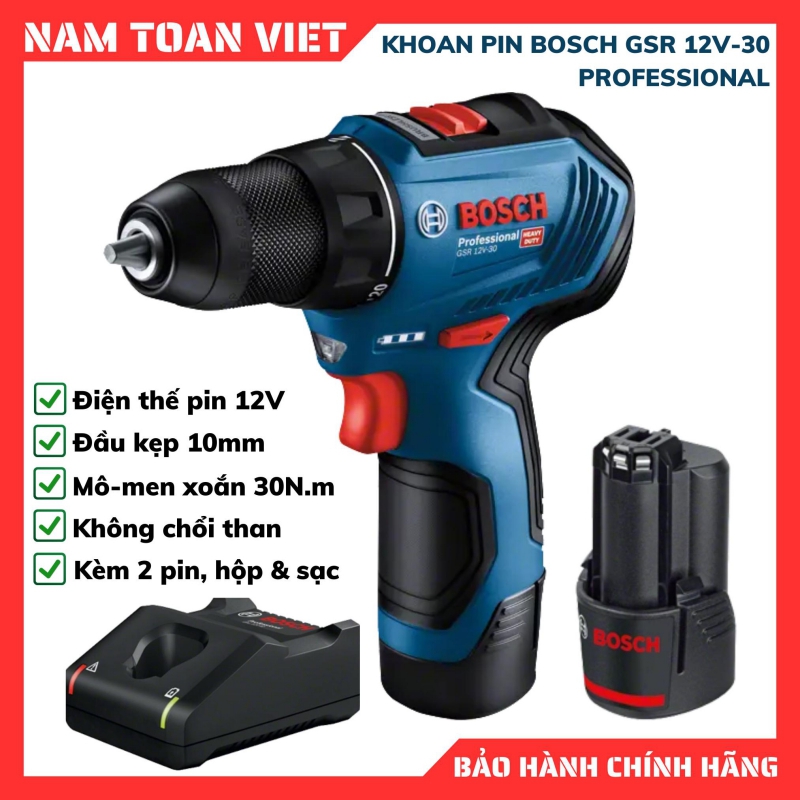 Máy khoan pin Bosch GSR 12V-30
