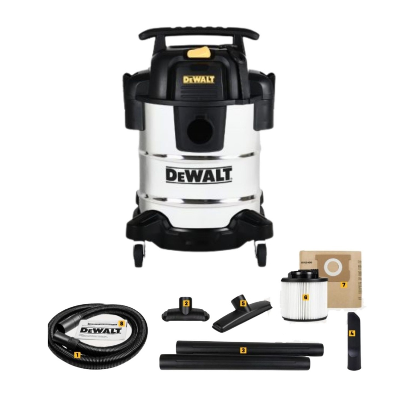 Máy hút bụi Công nghiệp 3 chức năng 25L Dewalt DXV25S 