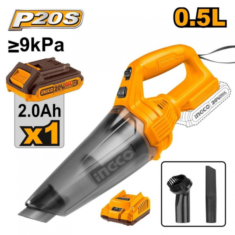 Máy hút bụi dùng pin 20V- 0.5L INGCO CVLI20126