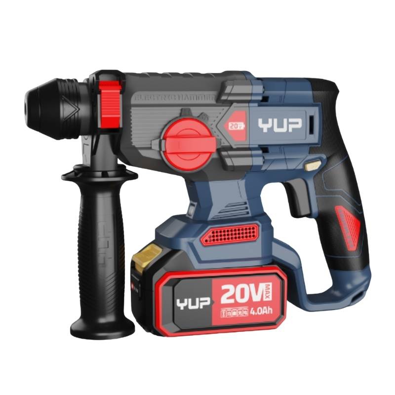 Máy khoan búa YUP YP20 H24M (bộ 2 pin/4Ah &amp; sạc)