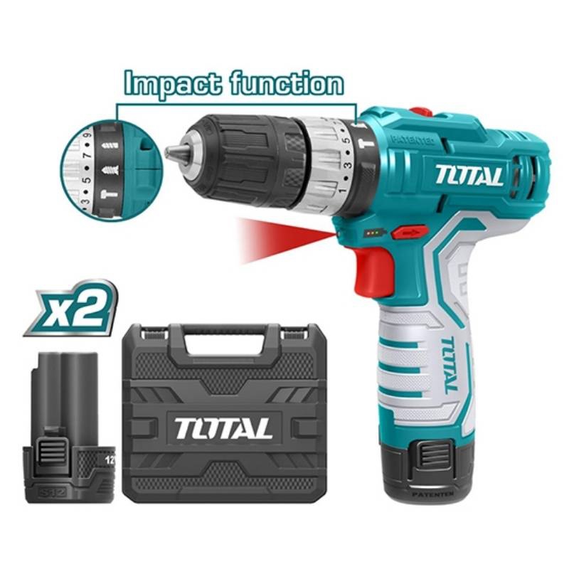 Máy khoan động lực dùng pin 12V Total TIDLI12328 