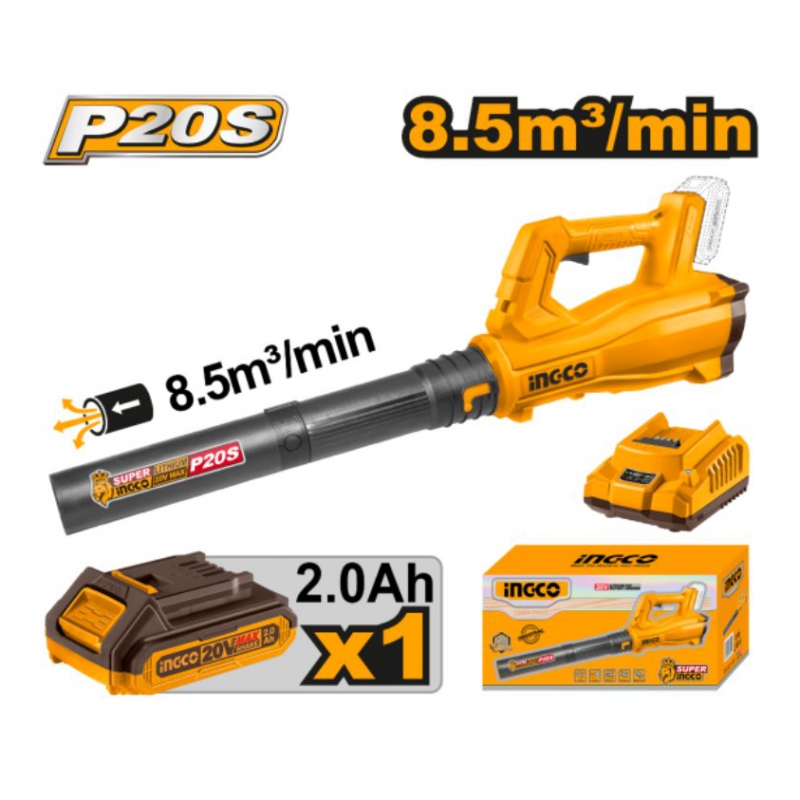 Máy thổi bụi dùng pin 20V- 8.5m3/min INGCO CABLI203235
