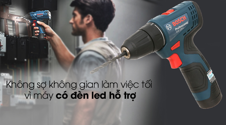 Đèn LED trên máy khoan cầm tay có tác dụng gì?