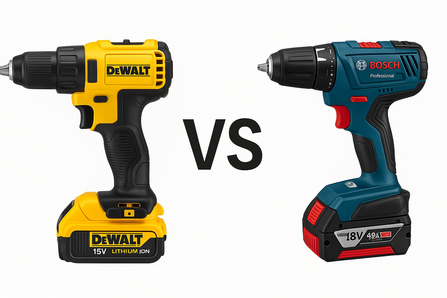So sánh máy khoan Dewalt và Bosch nên chọn thương hiệu nào