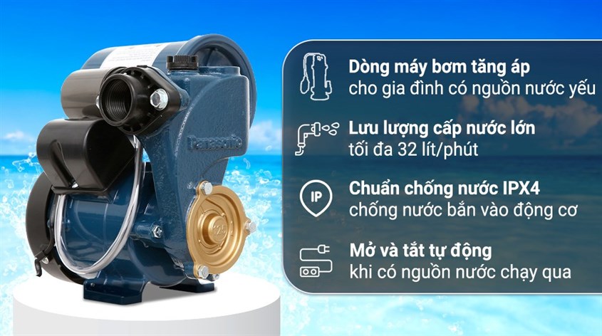 Cần nối máy bơm Panasonic với rơ-le áp suất không?