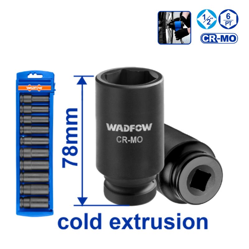 Bộ 10 đầu tuýp sâu 1/2" WADFOW WMS2D02 