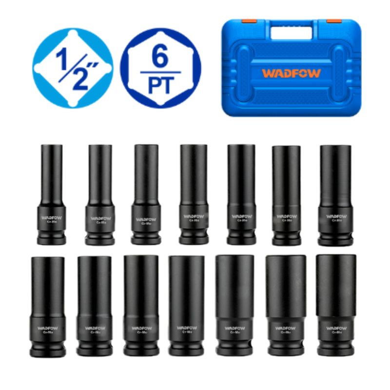 Bộ 14 đầu tuýp  sâu 1/2" WADFOW WMS4D02 