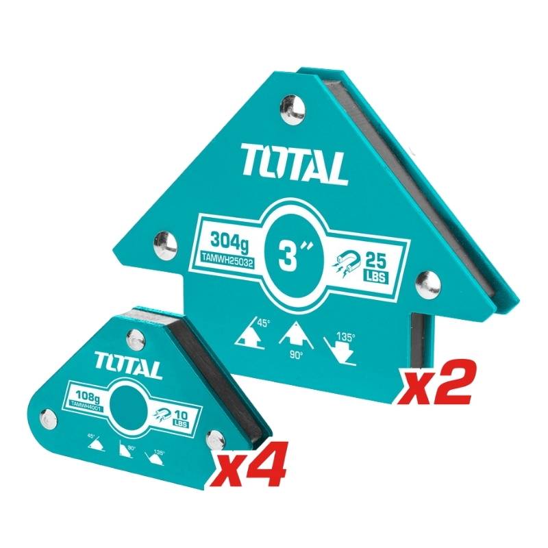  Bộ 6 ke góc nam châm hàn 3 góc Total TAMWH6002