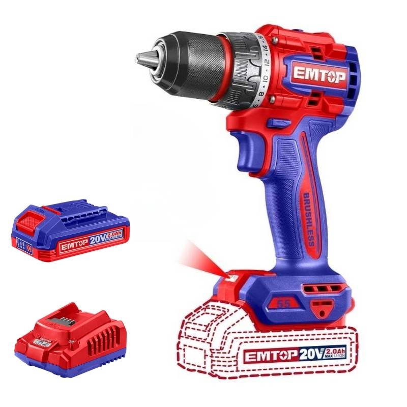 Bộ máy khoan pin EMTOP ECDL205582 (13mm)