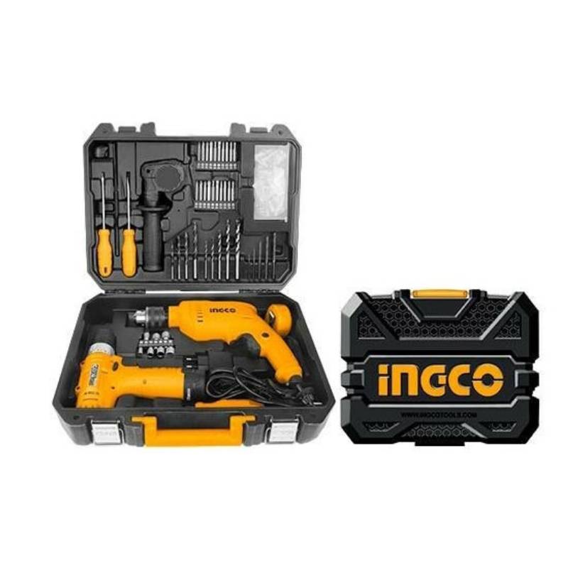 Bộ máy khoan và đồ nghề gia đình 108 chi tiết Ingco HKTHP11081