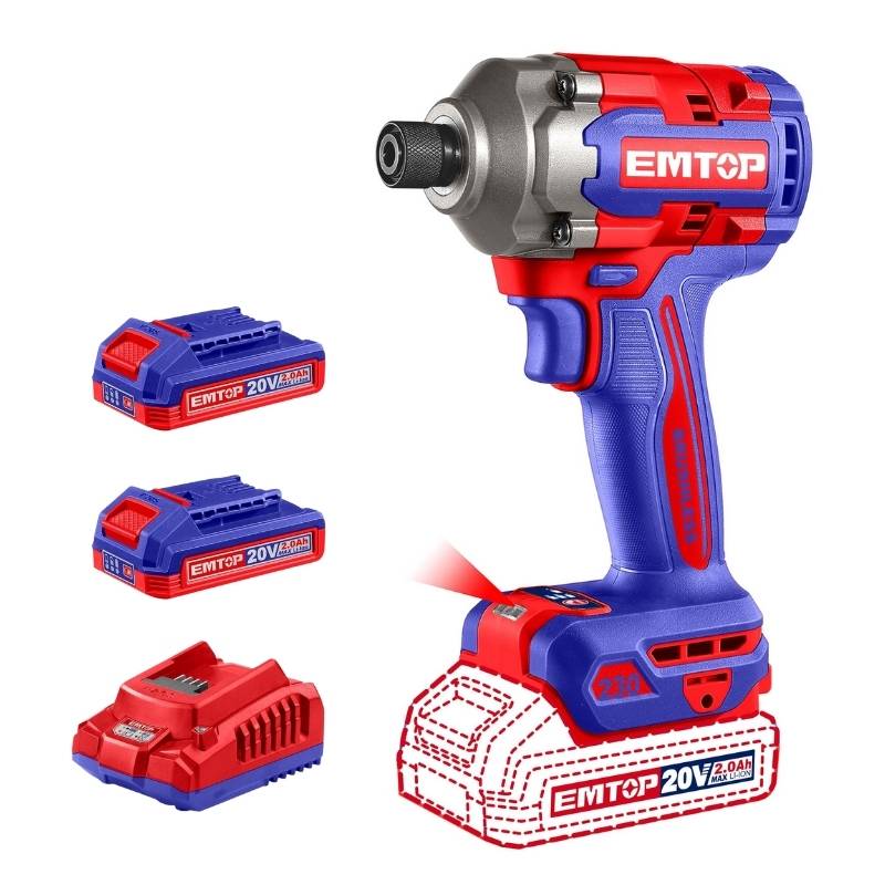 Bộ máy siết dùng pin EMTOP ECIRL2023