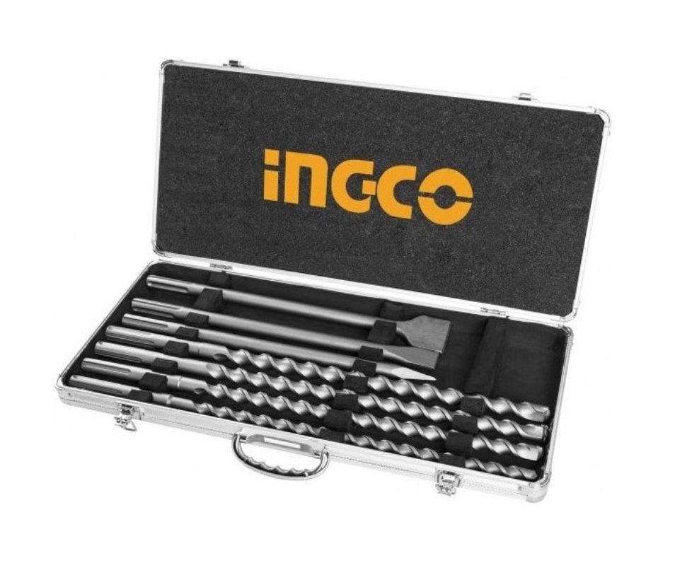 Bộ mũi khoan bê tông gài SDS Max và mũi đục INGCO AKD5075