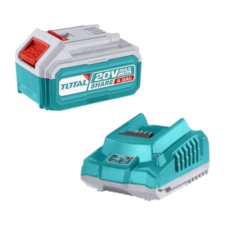 Bộ pin 4.0Ah và sạc 20V Total TFBCPK1214