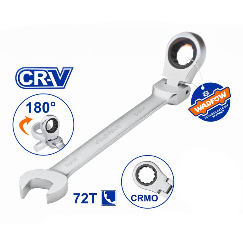 Cờ lê vòng miệng tự động lắc léo 13mm WADFOW WSA6113