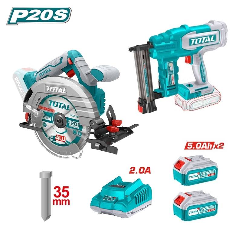 Combo Máy cưa đĩa TSLI1851 & Máy bắn đinh TCBNLI2005 Total TOSLI240866