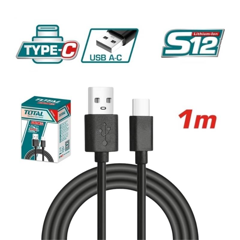  Dây cáp sạc USB type-A sang type-C 1M Total TIUCC01