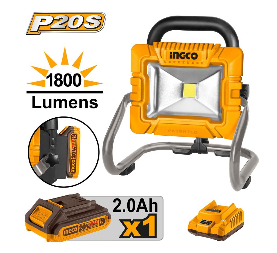 Đèn làm việc dùng pin 20V- 20W INGCO CWLI20258