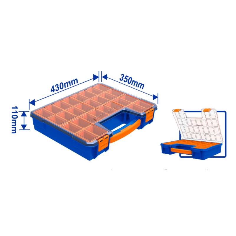 Hộp đựng linh  kiện  430mmx350m mx110mm WADFOW WTB1622