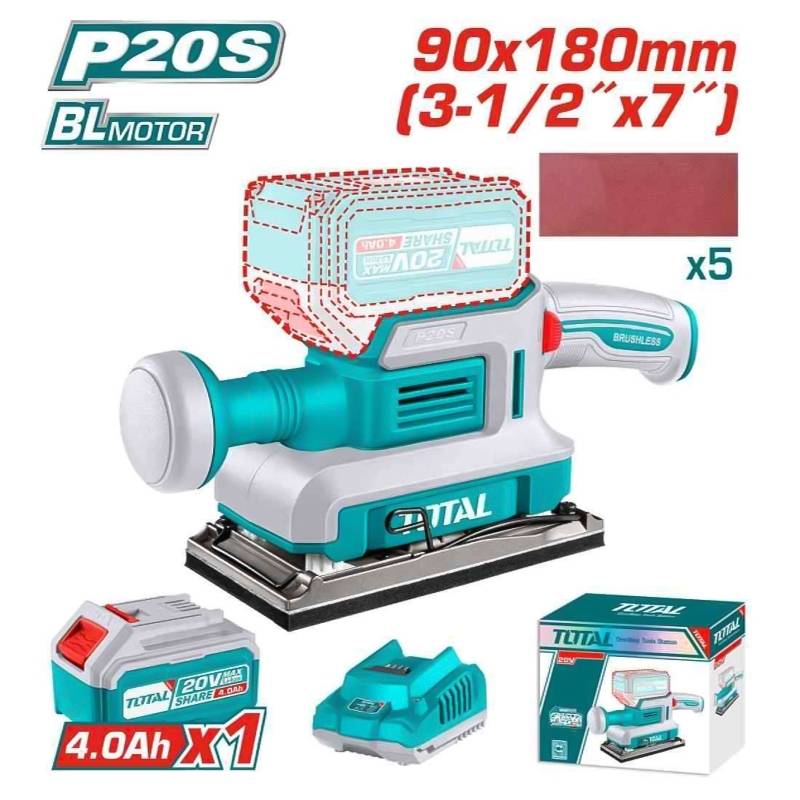 Máy chà nhám dùng pin 20V Total TFSLI20311