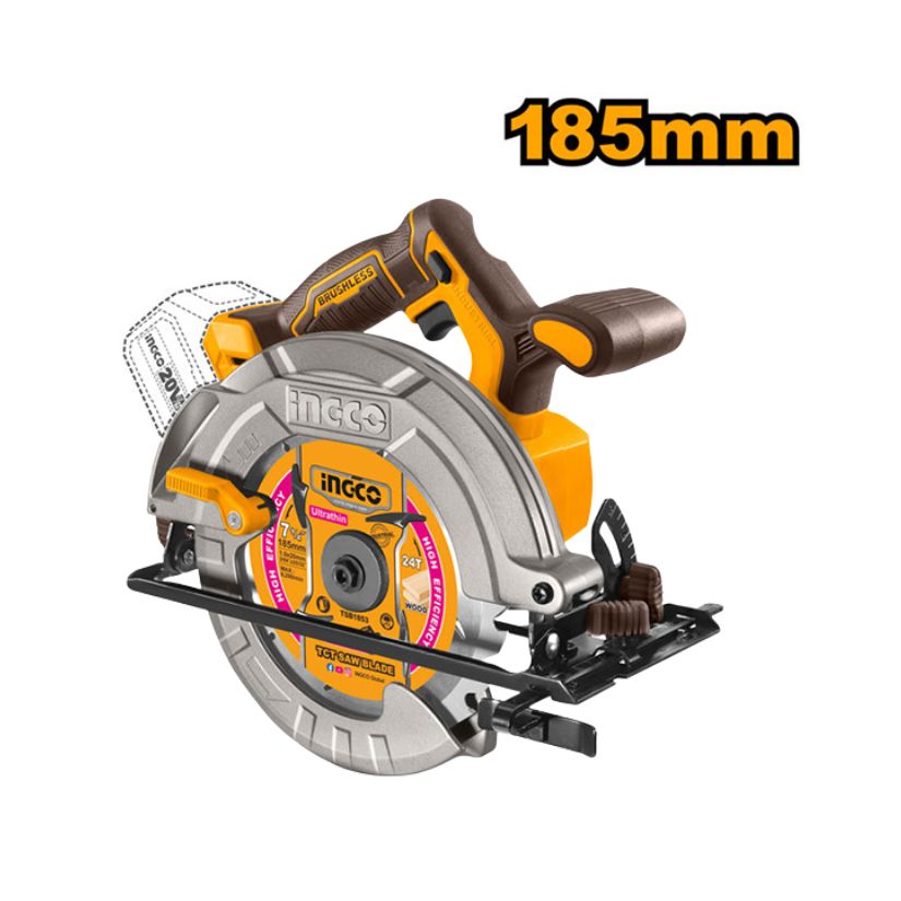 Máy cưa đĩa tròn 185mm (chưa kèm pin & sạc)INGCO CSLI1851