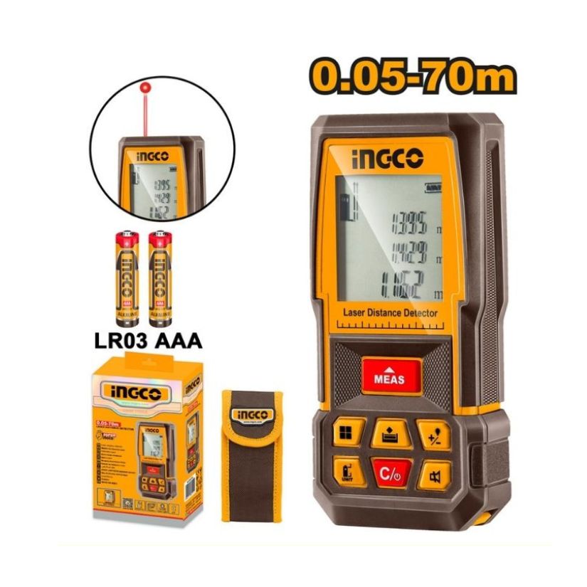 Máy đo khoảng cách tia lade 0.05-70m INGCO HLDD0708