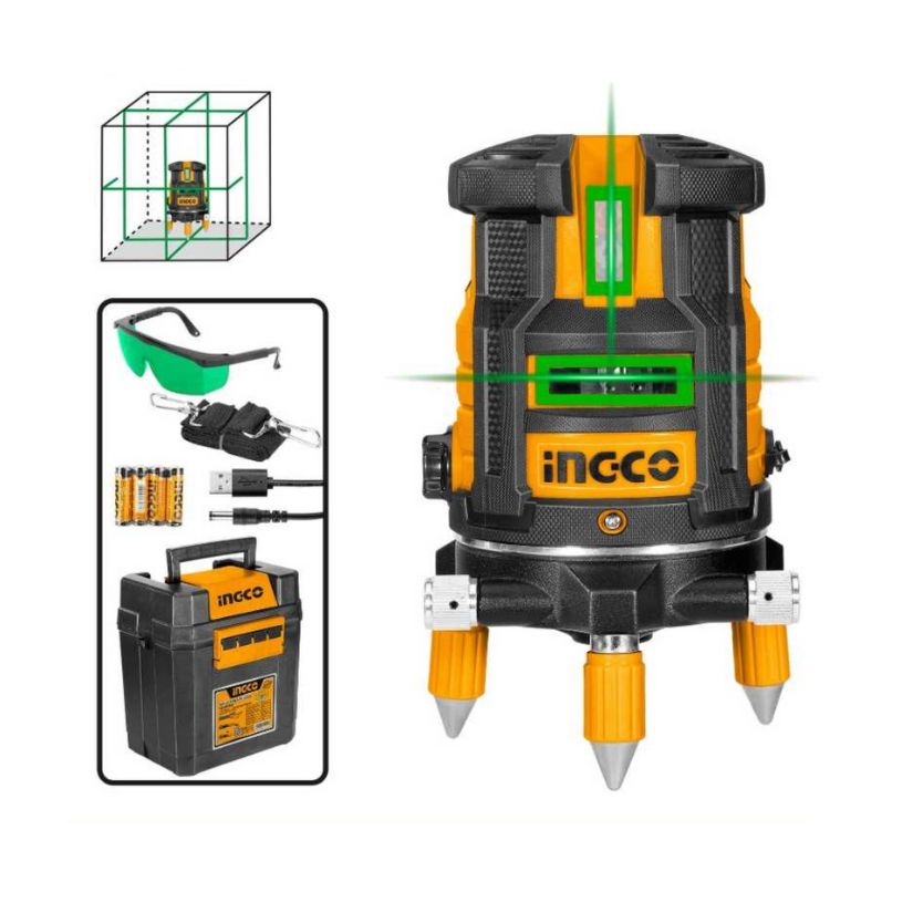 Máy đo mức cân bằng lazer (tia xanh) INGCO HLL305205