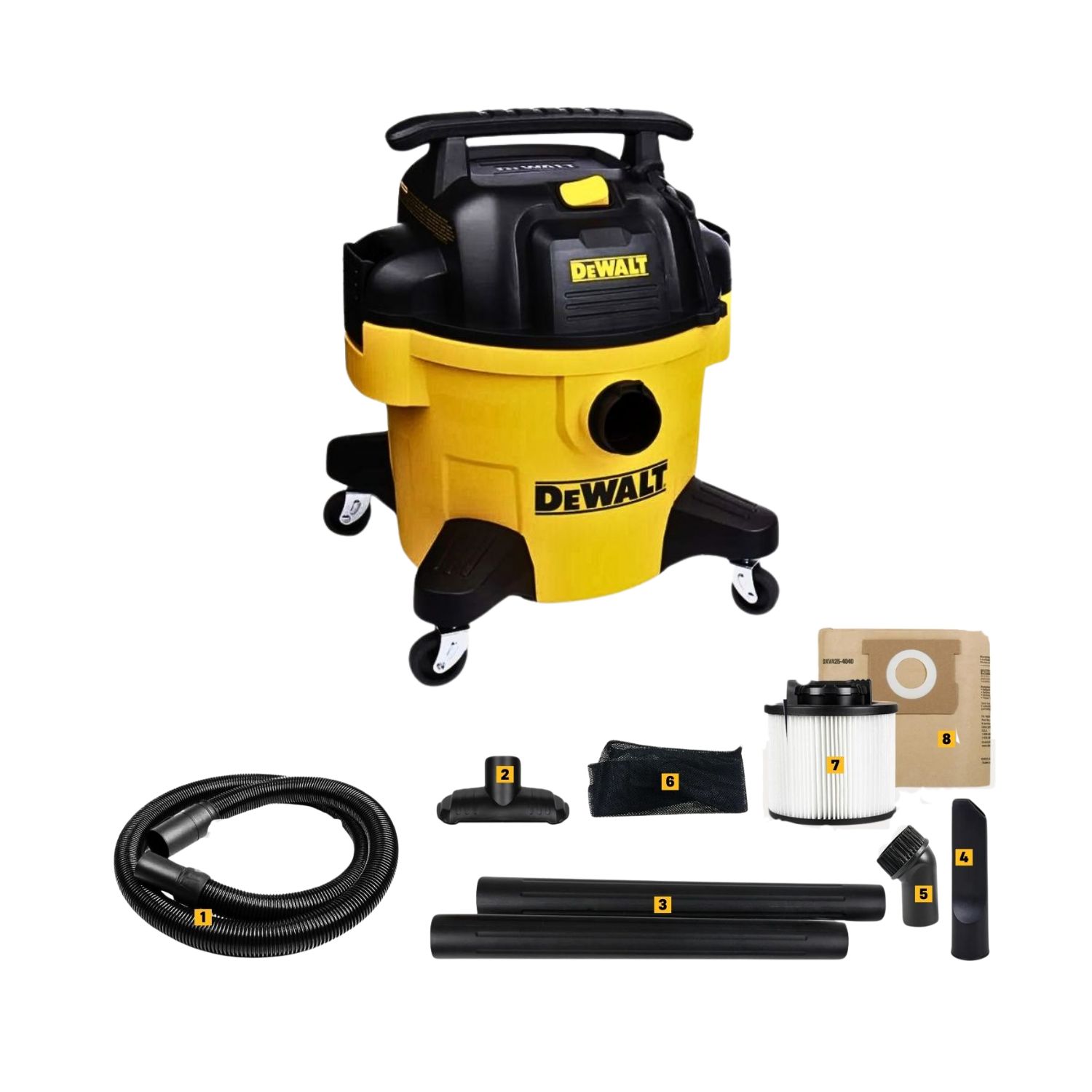 Máy hút bụi Công nghiệp 3 chức năng 23L Dewalt DXV23P 