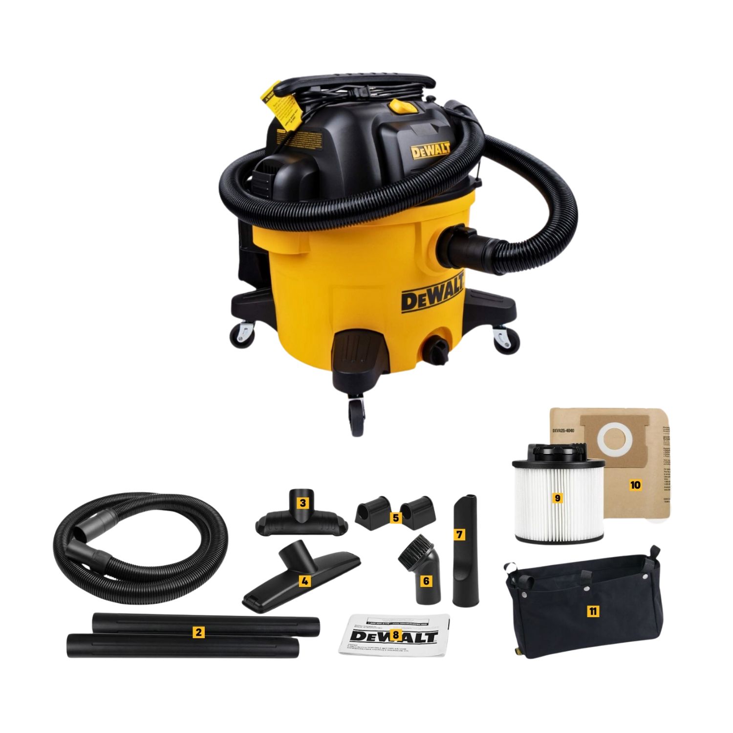 Máy hút bụi Công nghiệp 3 chức năng 34L Dewalt DXV34P 