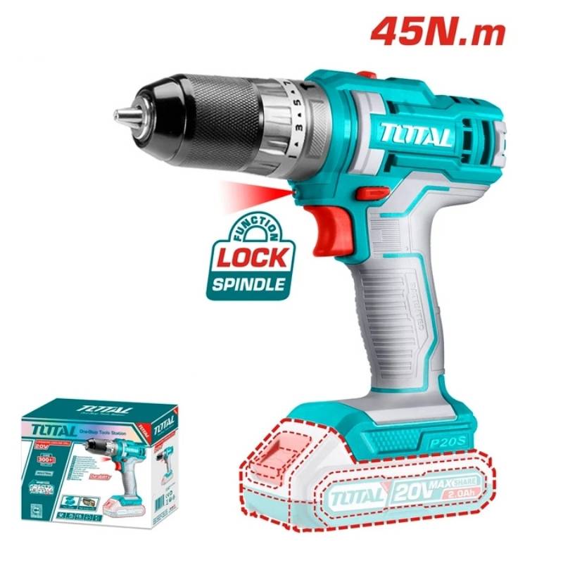 Máy khoan búa dùng pin 20V Total TIDLI201455 